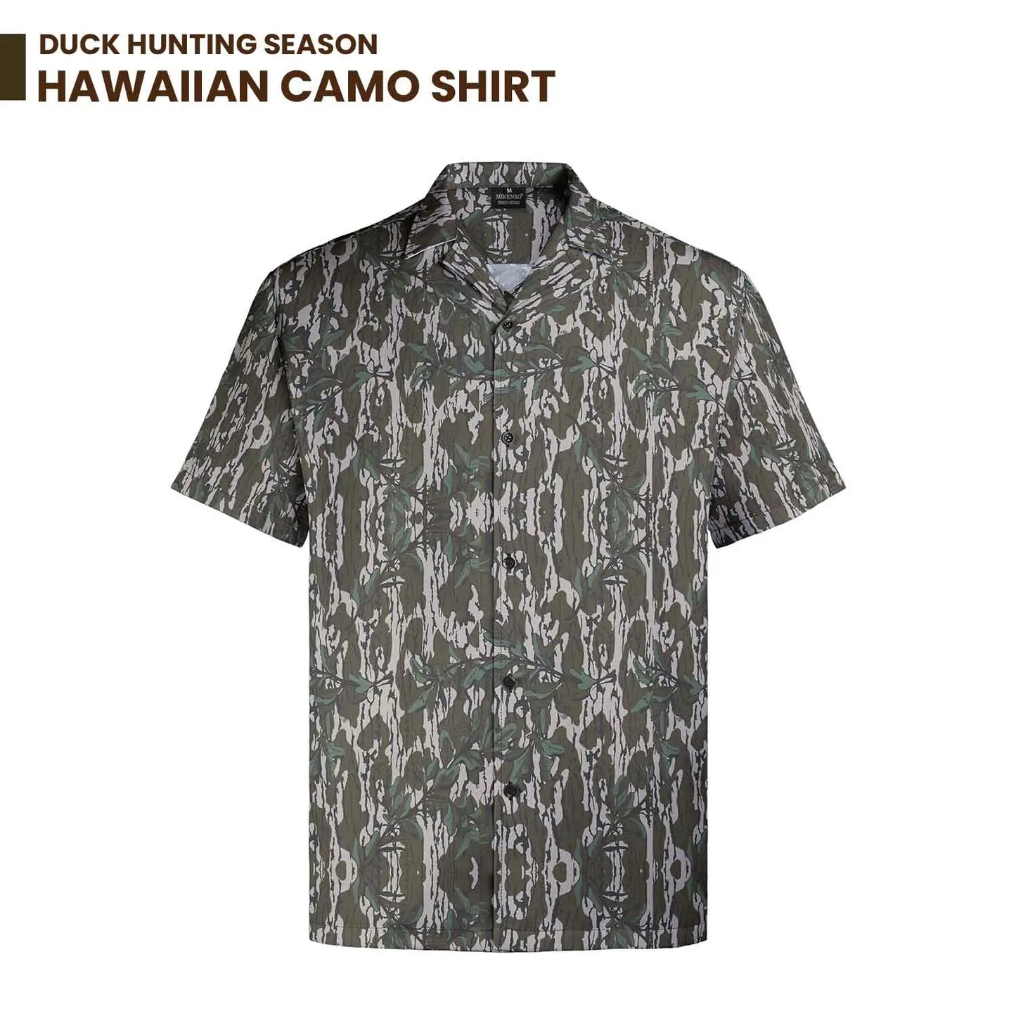 Men's Camo Hawaiian Shirt - Duck Hunting Button-Up for Summer Casual Wear, Ideal Gift for Him/Her & Coordinated Group Attire