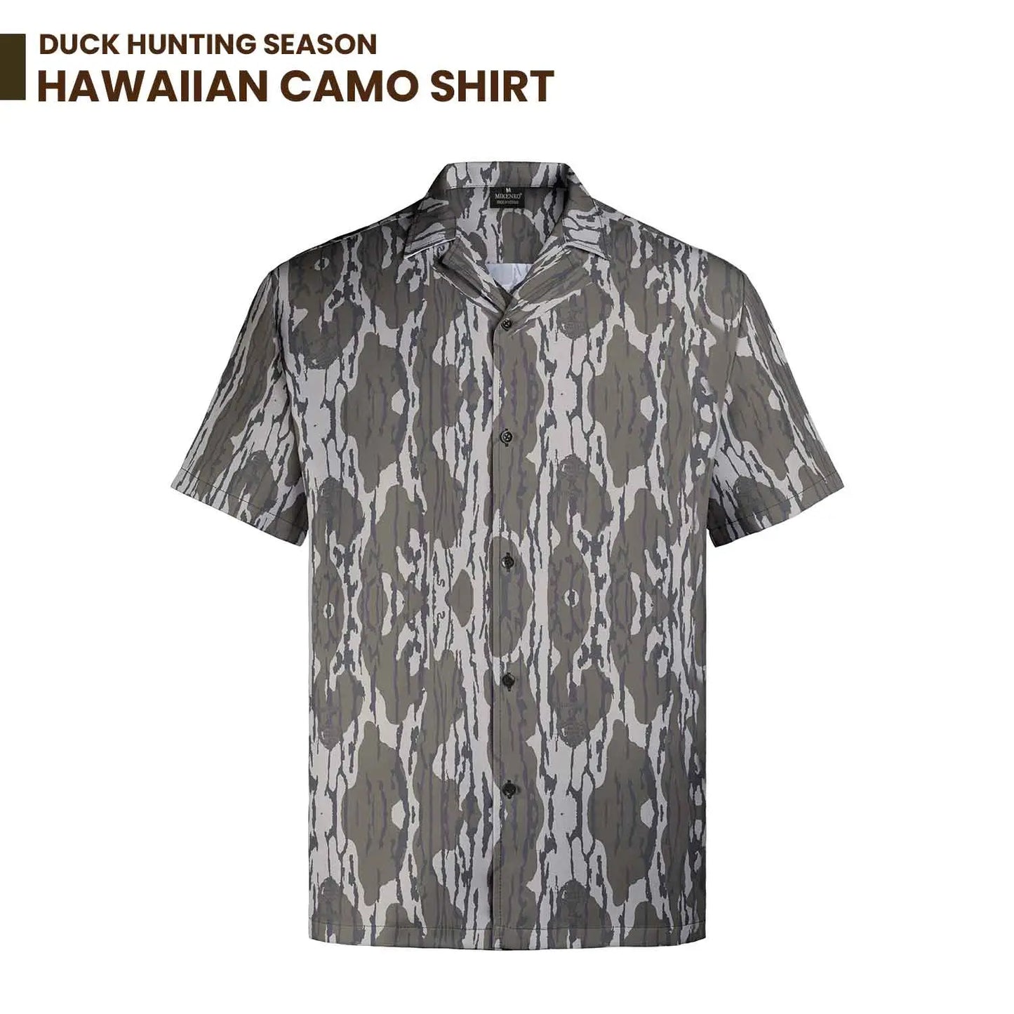 Men's Camo Hawaiian Shirt - Duck Hunting Button-Up for Summer Casual Wear, Ideal Gift for Him/Her & Coordinated Group Attire
