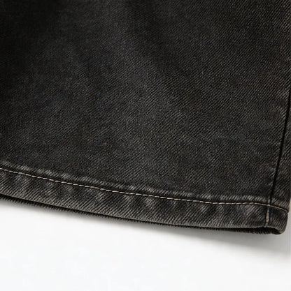 Men's Vintage Acid Washed Cotton Athletic Sweat Shorts - Buy 2, Get 1 Free - Elastic Waist, Drawstring, Pockets, Baggy Fit, Ideal for Gym and Streetwear