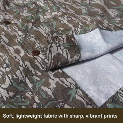 Men's Camo Hawaiian Shirt - Duck Hunting Button-Up for Summer Casual Wear, Ideal Gift for Him/Her & Coordinated Group Attire