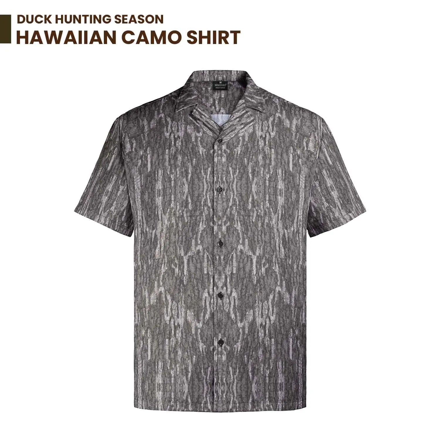 Men's Camo Hawaiian Shirt - Duck Hunting Button-Up for Summer Casual Wear, Ideal Gift for Him/Her & Coordinated Group Attire